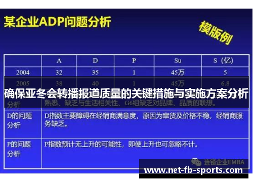 确保亚冬会转播报道质量的关键措施与实施方案分析
